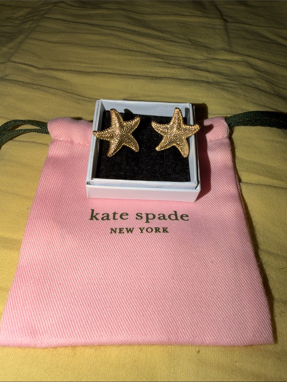 ✨ Kate Spade New York Starfish Stud Earrings – Gold Tone ✨